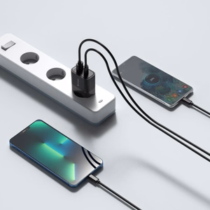 Tech-Protect C30W Laadija USB-C PD 30W / USB-A QC 3.0 - must