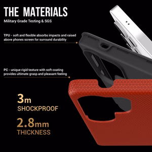 Perfectionists Kolmnurkne Ümbris Samsung S908 S22 Ultra 5G punane