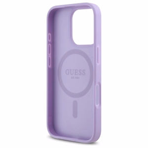 Guess Saffiano MagSafe ümbris jaoks iPhone 16 Pro - lilla