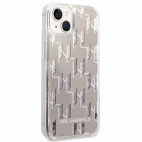 Karl Lagerfeld KLHCP14SLMNMS iPhone 14 6.1 "hardcase hõbedane / hõbedane Liquid Glitter Monogram