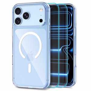 Tech-Protect FlexAir Hybrid läbipaistev MagSafe-ümbris ja Glass Fit+ karastatud klaas, 2 tk, iPhone 18 Pro Max / 17 Pro Max jaoks