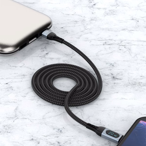 Dudao USB Type C - Lightning кабель быстрая зарядка PD 20W 1m чёрный (L7MaxL)