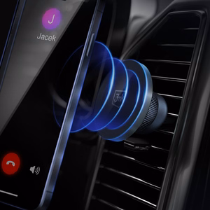 Car phone hoidja 3mk MagHolder, jaoks using on ventilation grille, magnetic fixing