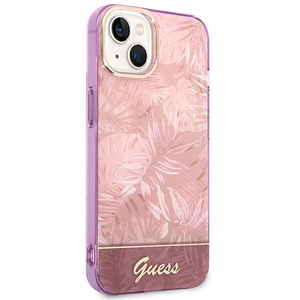 Guess GUHCP14MHGJGHP iPhone 14 Plus 6.7 "pink / pink hardcase Jungle Collection