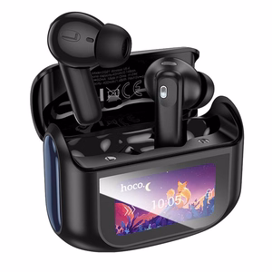 HOCO juhtmevaba kõrvaklapid bluetooth with touch screen TWS ANC + ENC EQ21 midnight must