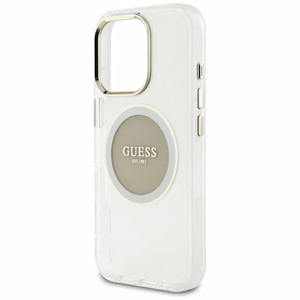 Guess IML Metal Colored Circle Classic Logo MagSafe ümbris jaoks iPhone 16 Pro Max - hall