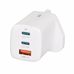 iBOX C-65 valge, GaN 65W universal charger UK plug