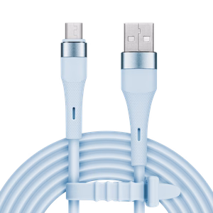 Kruger&Matz Basic USB–microUSB silikoonkaabel, 1 m, sinine