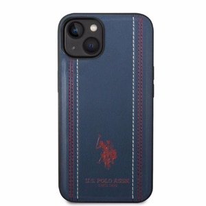 US Polo USHCP14MPFAV iPhone 14 Plus 6.7" navy/tumesinine Leather Stitch
