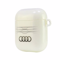 Audi IML Geometric Pattern Ümbris jaoks AirPods 1 / 2 - valge