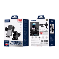 JELLICO autohoidja juhtmevaba laadimisega W19 15W Must