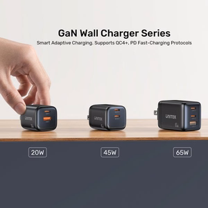 Unitek GaN võrgulaadija 45W 2x USB-C PD 3.0 QC
