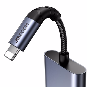 2-in-1 Audio adapter Joyroom SY-L01 Lightning to 3.5mm + Lightning (must)