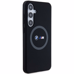BMW M Silicone Printed Ring MagSafe ümbris jaoks Samsung Galaxy S24+ - must
