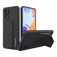 Wozinsky Kickstand Case silikoonist ümbris koos stendiga Xiaomi Redmi Note 11 Pro ümbris must