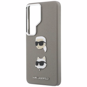 Karl Lagerfeld ümbris Saffiano Double Heads Metal Samsung Galaxy S26 Ultra hõbedane