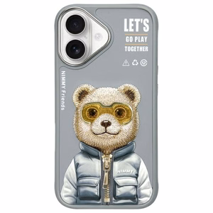 Nimmy Cool&Cute 2.0 Bear Ümbris jaoks iPhone 16 - Hall