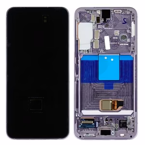 LCD экран Samsung S901 S22 5G с сенсорным экраном и рамкой фиолетовый оригинал (сервисная упаковка)