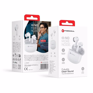 FORCELL F-AUDIO Clear Sound wireless earphones bluetooth TWS valge