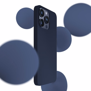 3mk Silicone Ümbris jaoks iPhone 16 Pro - Tumesinine