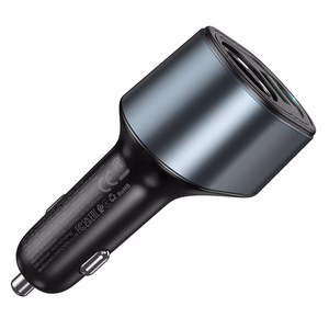 Автомобильное зарядное устройство Hoco USB A + USB C + прикуриватель PD QC3.0 3A 35W Z56 чёрное