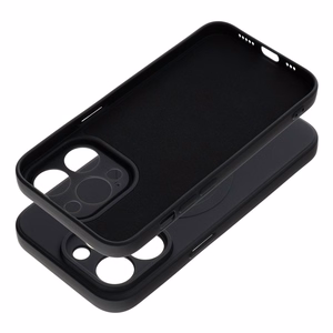 Case for iPhone 14 PRO Silicone Mag Cover compatible with MagSafe (camera protection) black