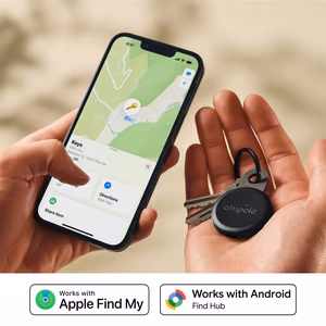 Chipolo LOOP — перезаряжаемый Bluetooth-трекер с силиконовой петлей для устройств на базе iOS и Android, цвет «Charcoal»