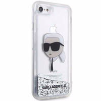 Karl Lagerfeld KLHCI8LNKHCH iPhone 7/8/ SE 2020/2022 hõbedane/hõbedane hardcase Glitter Karl Head