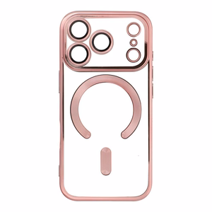 Electro Mag Cover ümbris mudelile iPhone 17 Pro / 18 Pro, MagSafe'iga ühilduv – roosakuldne