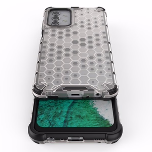 Honeycomb Case kaitsekate TPU kaitserauaga Samsung Galaxy A32 5G läbipaistev