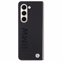 BMW Signature Logo Imprint ümbris jaoks Samsung Galaxy Z Fold 5 - must