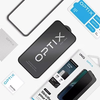 Uniq Optix Privacy Karastatud klaas Privacy jaoks iPhone 15 Plus / 14 Pro Max with Applicator