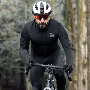 Rockbros TLWT001 ROAD TO SKY windproof insulated cycling jersey M - black