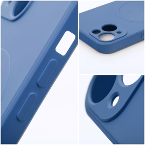 SILICONE MAG ÜMBRIS compatible with MagSafe jaoks IPHONE 13 sinine