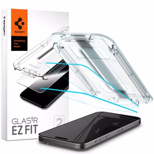 Spigen Glas.tR EZ Fit Karastatud klaas jaoks iPhone 15 Pro - 2 pcs.