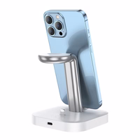 Wireless laadija Hoco CW43 Graceful 3-in-1 valge