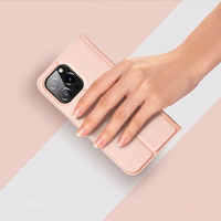 Dux Ducis Skin Pro Wallet Ümbris jaoks iPhone 15 Pro Max - roosa
