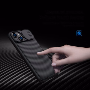 Nillkin CamShield Pro ümbris iPhone 14 Plus soomustatud kaitsekate kaamera kaitse sinine