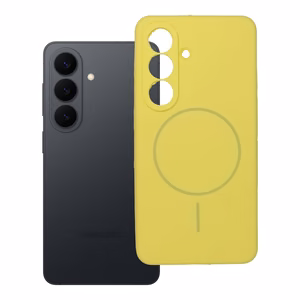 Case for Samsung S26 Silicone 2mm compatible with MagSafe yellow