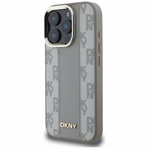 DKNY Checkered Pattern Magsafe Чехол для iPhone 16 Pro Max - бежевый
