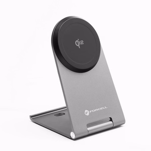 Juhtmevaba laadija Forcell F-Energy Flip Charge USB C Qi2 15W compatible with MagSafe hõbedane 0INT