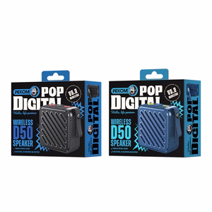 WEKOME D50 Pop Digital Series kaasaskantav juhtmevaba Bluetooth 5.2 kõlar, must