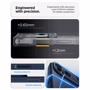 Spigen Liquid Air ümbris mudelile iPhone 18 Pro / 17 Pro – värv: tumesinine