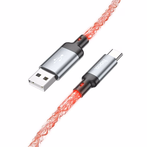 Kaabel USB A to USB C Hoco 3A 1 m U112 hall