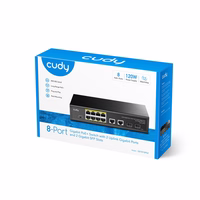 Cudy GS1010PS2 network switch Unmanaged Gigabit Ethernet (10/100/1000) Power over Ethernet (PoE) must