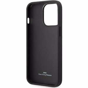Ümbris BMW BMHCP14L22RBDK iPhone 14 Pro 6.1" must/must hardcase Leather sinine Dots