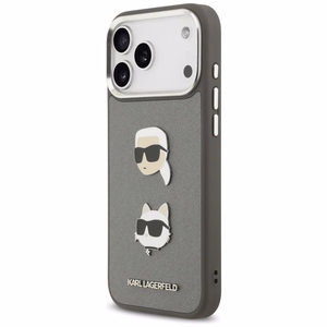 KARL LAGERFELD ümbris jaoks IPHONE 17 Pro Max KLHCP17XPSFDHPOG (FW Grained PU W/ K&C Heads Pin & Logo) hall
