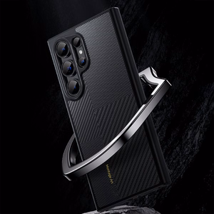 Benks Montage Magnetic Armor Pro Kevlar Ümbris Metal Frame 600D+1500D (MA41) jaoks Samsung Galaxy S24 Plus must