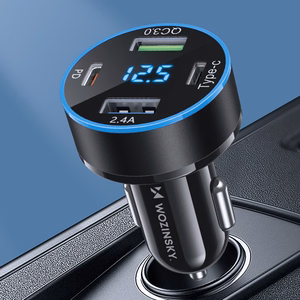 Wozinsky WDCCB Car Laadija with Display 50W 2xUSB-C / 2xUSB-A - must