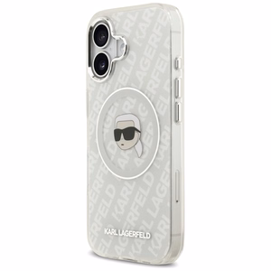 Karl Lagerfeld IML Karl Head Logo MagSafe iPhone 17 Ümbris - Hall
